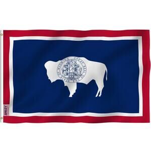 Wyoming State Flag 3×5 Ft Banner Great Seal Outdoor Indoor Decor